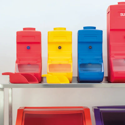 24 Litre Table Top Ingredients Bin – Clear Flap Lid | Food Approved Storage Container