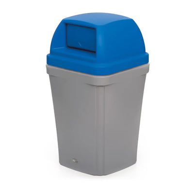 100 Litre Swing Top Bin – MDPE Waste & Recycling Bin with Drop-On Lid