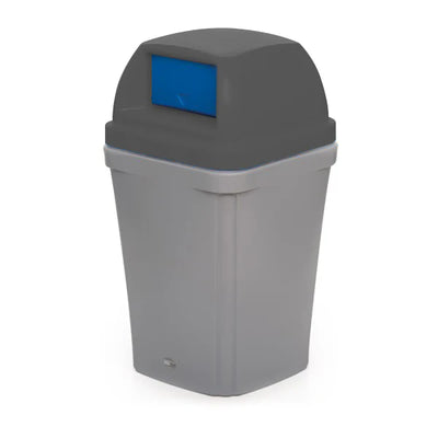 100 Litre Swing Top Bin – MDPE Waste & Recycling Bin with Drop-On Lid