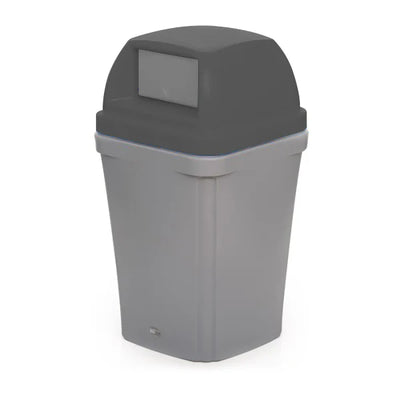 100 Litre Swing Top Bin – MDPE Waste & Recycling Bin with Drop-On Lid
