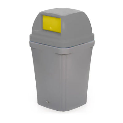 100 Litre Swing Top Bin – MDPE Waste & Recycling Bin with Drop-On Lid