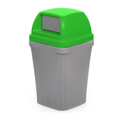 100 Litre Swing Top Bin – MDPE Waste & Recycling Bin with Drop-On Lid