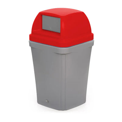100 Litre Swing Top Bin – MDPE Waste & Recycling Bin with Drop-On Lid
