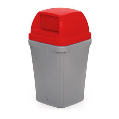100 Litre Swing Top Bin – MDPE Waste & Recycling Bin with Drop-On Lid