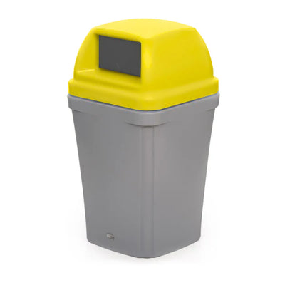 100 Litre Swing Top Bin – MDPE Waste & Recycling Bin with Drop-On Lid