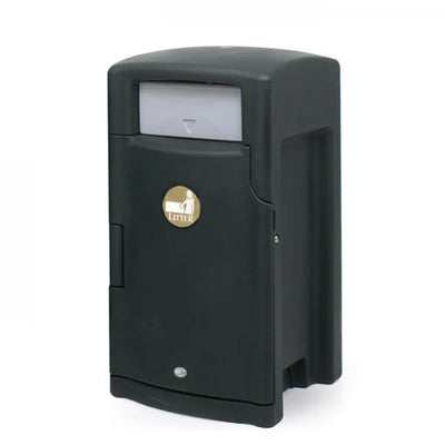 110 Litre External Push Flap Bin – MDPE Lockable Waste & Recycling Bin with Liner