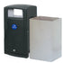 110 Litre External Hood Top Bin – Lockable MDPE Waste & Recycling Bin with Liner