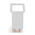 65 Litre Ingredients Trolley with Opaque Flap Lid, Food Approved MDPE Mobile Storage Bin