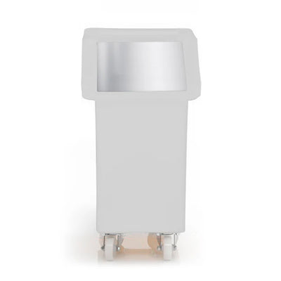 65 Litre Ingredients Trolley with Stainless Steel Flap Lid – Food Approved Mobile Storage Bin