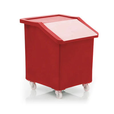 89 Litre Ingredients Trolley with Opaque Flap Lid – Food Approved Mobile Storage Bin