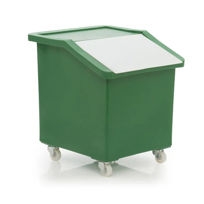 142 Litre Ingredients Trolley with Opaque Flap Lid – Food Approved Mobile Storage Bin