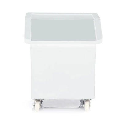 142 Litre Ingredients Trolley with Opaque Flap Lid – Food Approved Mobile Storage Bin