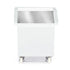 142 Litre Ingredients Trolley with Stainless Steel Flap Lid – Food Approved Mobile Storage Bin