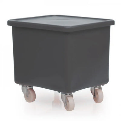 Camión moldeado aprobado para alimentos de 115L con tapa desmontable – Base sólida