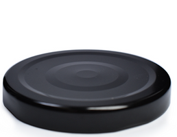 Tapas de botón negras de 48 mm con rosca