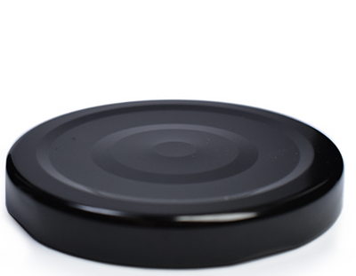 Tapas de botón negras de 48 mm con rosca