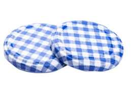 63MM Blue Gingham Print Twist-Off Caps