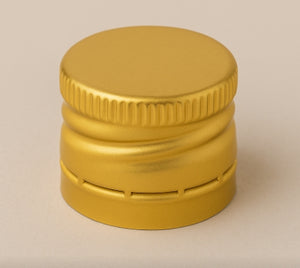 Capsules ROPP en aluminium doré de 28x18 mm – Élégantes et sécurisées