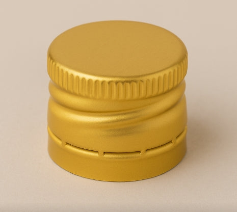28x18mm Gold Aluminium ROPP Tamper-Evident Caps – Sleek & Secure – AB ...