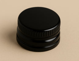 38R3 Black Urea Caps with PVDC Liner – Premium Closure for Liquids