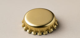 Tapones de corona dorados para botellas de cerveza – 26mm
