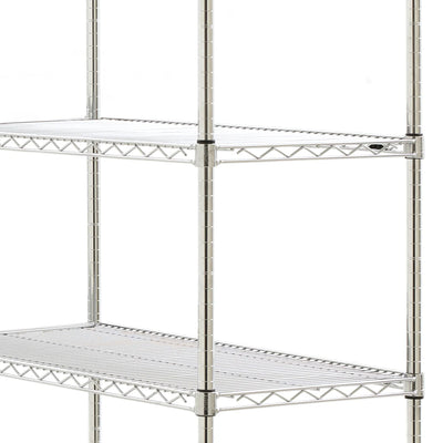Stainless Steel Wire Shelving – Static Unit 1650mm High, 4 Tier, Catering & Hospital Grade