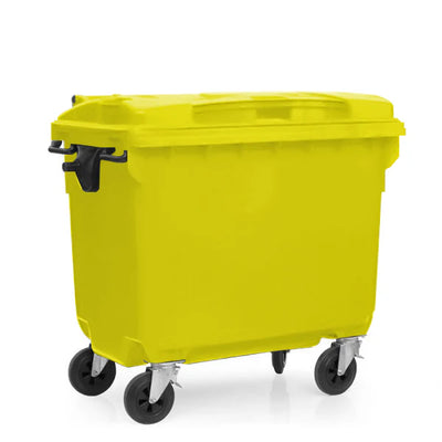 660 Litre Wheeled Waste Bin – Heavy Duty HDPE Wheelie Bin with Castors