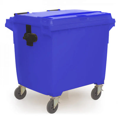 1000 Litre Wheeled Waste Bin – Heavy Duty HDPE Wheelie Bin with Castors