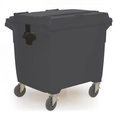 1000 Litre Wheeled Waste Bin – Heavy Duty HDPE Wheelie Bin with Castors