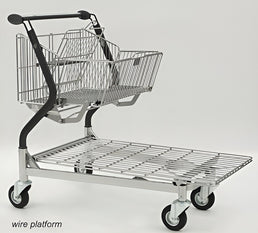 Vario 110S Transport Trolley – Foldable Basket Trolley with Wire Platform - AB Range