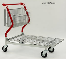Vario 110 Transport Trolley – Fixed Basket Trolley with Wire Platform - AB Range
