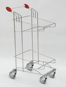 Vario XL Twin-Basket Shopping Trolley – High-Capacity Retail Cart - AB Range
