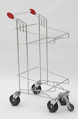 Twin-Basket Trolley – Travelator-Compatible Retail Trolley - AB Range