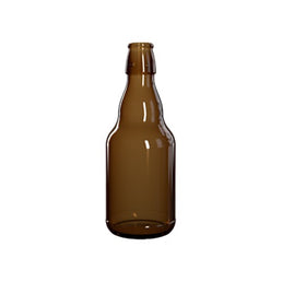 330ml Amber Steinie Beer Bottle – UV Protective Glass