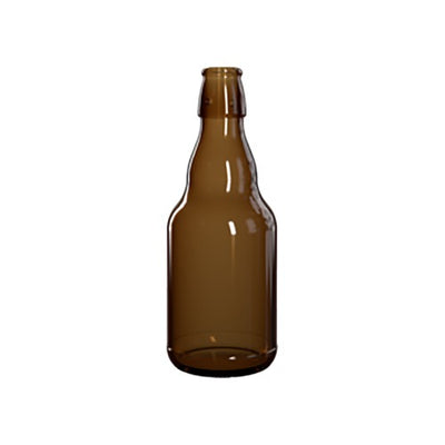 330ml Amber Steinie Beer Bottle – UV Protective Glass
