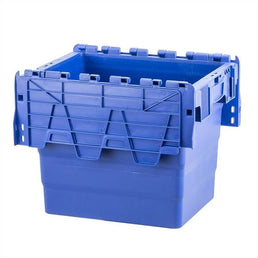 Caja Tote con Tapa Adjunta – 28 Litros – 400x300x320mm – Apilable y Nidable