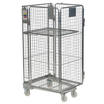 Milk Box Stack On Ropes Milk Trolley | Steel Roll Cages | Dairy Handling Equipment – AB Handling