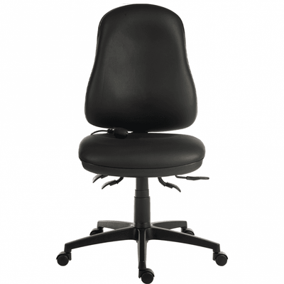 Ergo Comfort Air High Back Faux Leather Operator Chair, 24-Hour BS5459, 150kg Capacity