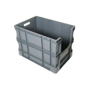 Boîte empilable en plastique Euro avec ouverture à prise – 600x400x430mm – 90L