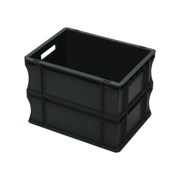 Caja Plástica Euro Apilable – 400x300x290mm – Capacidad de 25L – Base Reforzada