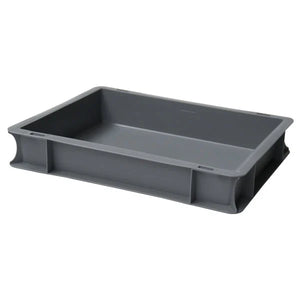 Euro Plastic Stacking Tray – 400x300x70mm – 6L Capacity – Closed Base and Sides