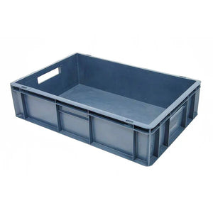 Plateau empilable en plastique Euro – 600x400x150mm – 27L – Fermé
