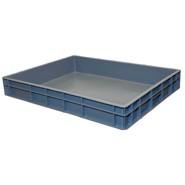 Stacking Tray Posts Euro Stacking Tray – 800x600x120mm – 45 Litres – AB Handling & Packaging