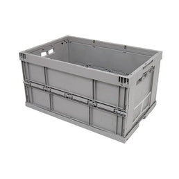 Collapsible Plastic Crate – 600x400x320mm – 59L – Closed Sides & Base