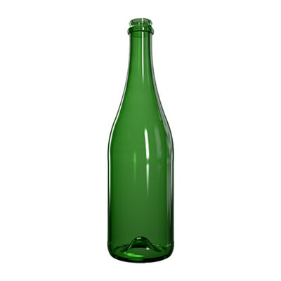 750ml Green Champagne Style Bottle – Premium Glass Sparkling Wine Bottle
