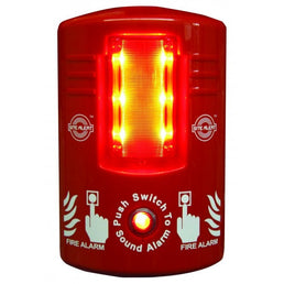 Site Fire Alert Alarm – 100dB Battery-Operated Emergency Alarm