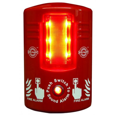 Site Fire Alert Alarm – 100dB Battery-Operated Emergency Alarm
