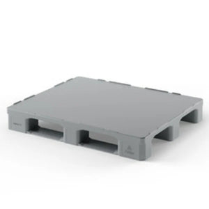 Hygienic Plastic Pallet – 1200x800x160mm – HDPE, Closed Deck, Heavy-Duty