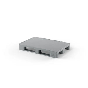 Hygiene Pallet – 1200x800x155mm – HDPE Plastic – Closed Deck with Raised Rim – 4000kg Static Load