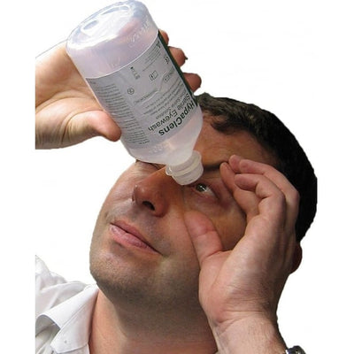 Sterile Eyewash Solution 500ml - Emergency Eye Irrigation Empty Bottle